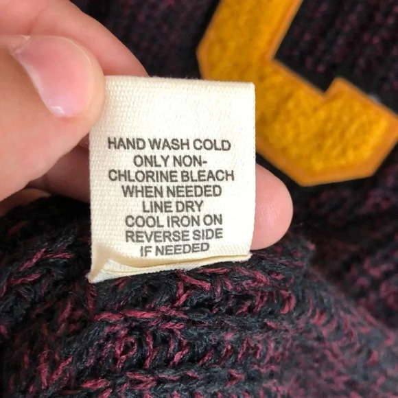 Ultra Flirt V- Neckline With A Fuzzy Letter Patch Sweater - Picture 8 of 8